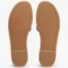 Sandale espadrile din pânză cu dungi Sandale espadrile din pânză cu dungi