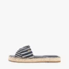 Sandale espadrile din pânză cu dungi Sandale espadrile din pânză cu dungi