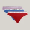 Set de 3 chiloți bikini cu logo mix