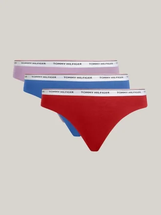 Set de 3 chiloți bikini cu logo mix