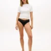 Set de 3 slipuri bikini cu bordură din dantelă Set de 3 slipuri bikini cu bordură din dantelă