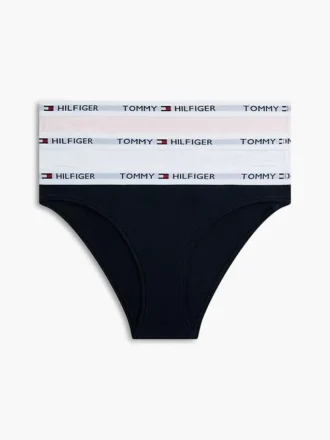Set de 3 slipuri bikini cu logo Tommy