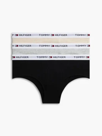 Set de 3 slipuri bikini cu logo Tommy