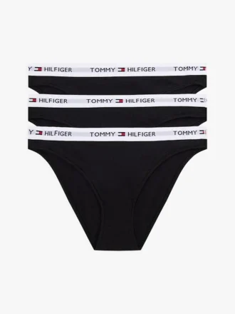 Set de 3 slipuri bikini cu logo Tommy
