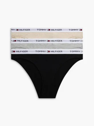 Set de 3 slipuri bikini cu logo Tommy