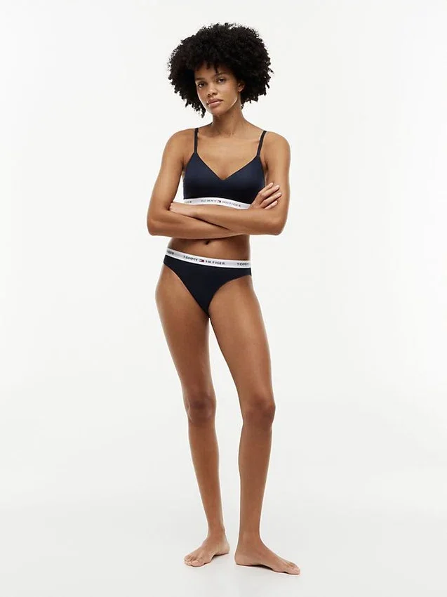 Set de 3 slipuri bikini cu logo Tommy Set de 3 slipuri bikini cu logo Tommy