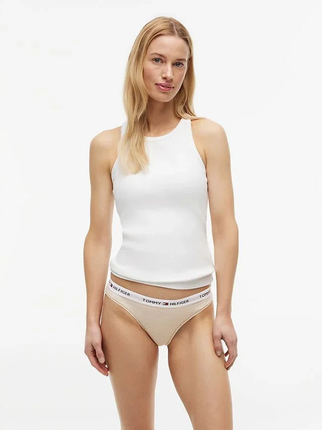 Set de 3 slipuri bikini cu logo Tommy Set de 3 slipuri bikini cu logo Tommy