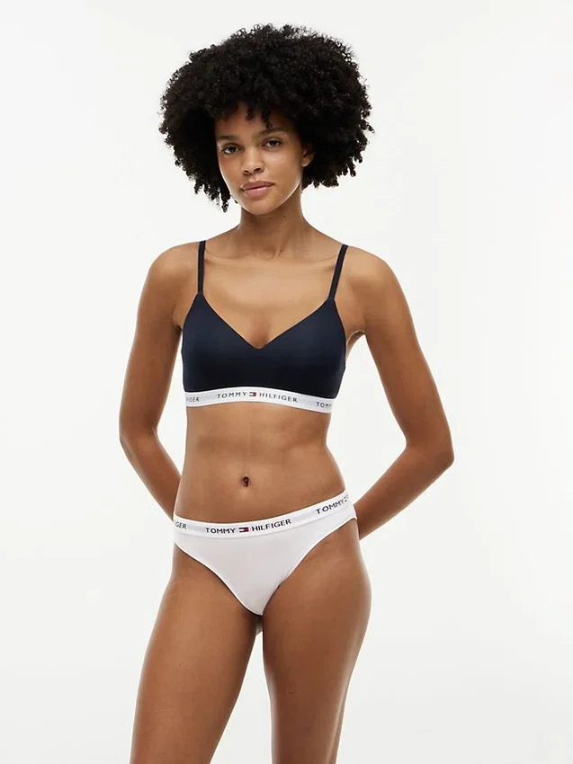Set de 3 slipuri bikini cu logo Tommy Set de 3 slipuri bikini cu logo Tommy