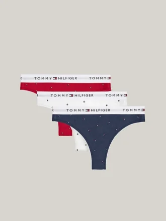 Set de 3 tanga clasice din bumbac