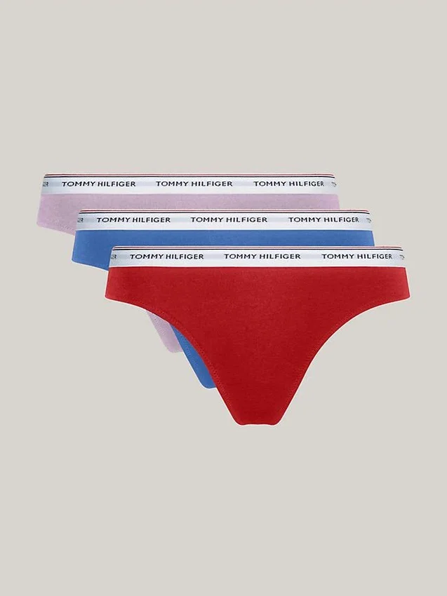 Set de 3 tanga cu logo mix Set de 3 tanga cu logo mix