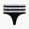 Set de 3 tanga cu logo Tommy Set de 3 tanga cu logo Tommy