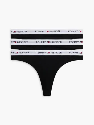 Set de 3 tanga cu logo Tommy