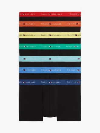 Set de 7 boxeri cu bandă multicoloră