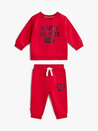 Set de hanorac și pantaloni cu logo pentru bebeluși