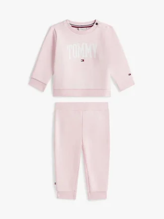 Set de hanorac și pantaloni cu logo Tommy pentru bebeluși