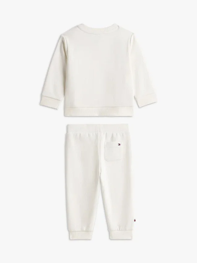Set de hanorac și pantaloni cu logo Tommy pentru bebeluși Set de hanorac și pantaloni cu logo Tommy pentru bebeluși
