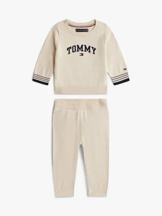 Set de hanorac și pantaloni jogger cu logo pentru bebeluși