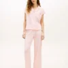 Set de pijamale cu cămașă cu mâneci scurte și pantaloni scurți Set de pijamale cu cămașă cu mâneci scurte și pantaloni scurți