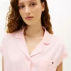 Set de pijamale cu cămașă cu mâneci scurte și pantaloni scurți Set de pijamale cu cămașă cu mâneci scurte și pantaloni scurți