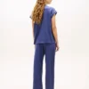 Set de pijamale cu cămașă cu mâneci scurte și pantaloni scurți Set de pijamale cu cămașă cu mâneci scurte și pantaloni scurți