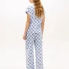 Set de pijamale cu cămașă cu mâneci scurte și pantaloni scurți Set de pijamale cu cămașă cu mâneci scurte și pantaloni scurți