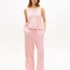 Set de pijamale cu top scurt și pantaloni Set de pijamale cu top scurt și pantaloni