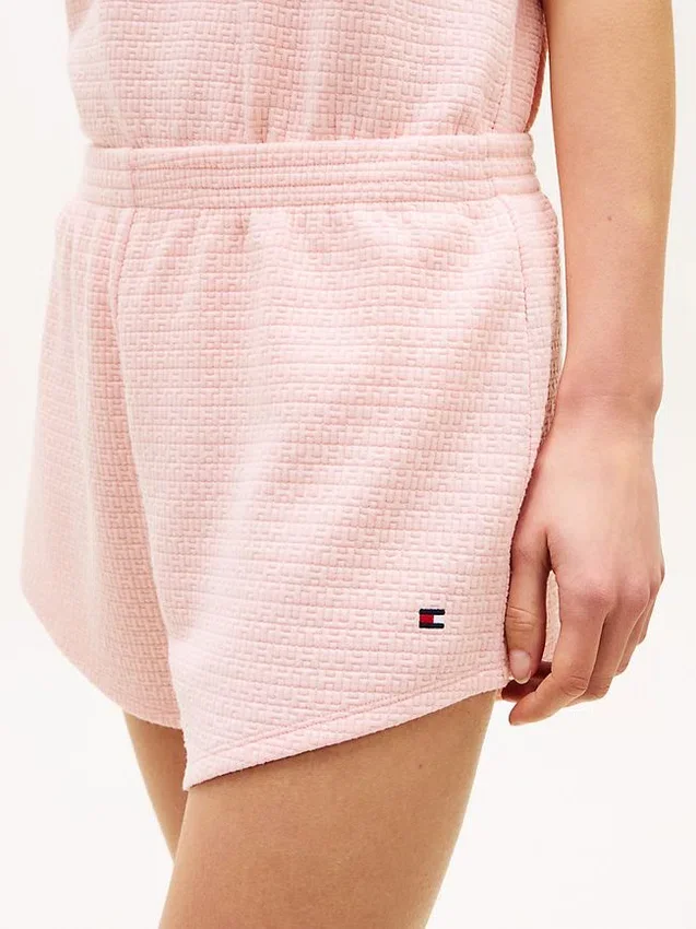 Set de pijamale cu tricou Henley și pantaloni scurți Set de pijamale cu tricou Henley și pantaloni scurți