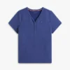 Set de pijamale cu tricou Henley și pantaloni scurți