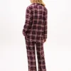 Set de pijamale din flanel cu pantaloni Set de pijamale din flanel cu pantaloni