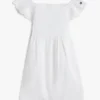 Set de rochie cu ochiuri brodate pentru bebeluși Set de rochie cu ochiuri brodate pentru bebeluși