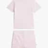 Set de tricou și pantaloni scurți cu logo Tommy pentru bebeluși Set de tricou și pantaloni scurți cu logo Tommy pentru bebeluși