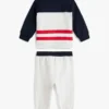 Set pentru bebeluși cu top colorblock și pantaloni jogger Set pentru bebeluși cu top colorblock și pantaloni jogger