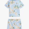 Set polo și pantaloni scurți cu imprimeu floral pentru bebeluși Set polo și pantaloni scurți cu imprimeu floral pentru bebeluși