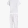 Set tricou și colanți cu model pointelle pentru bebeluși Set tricou și colanți cu model pointelle pentru bebeluși