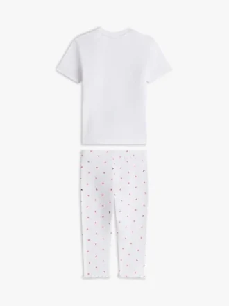 Set tricou și colanți cu model pointelle pentru bebeluși