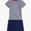 Set tricou și pantaloni scurți cu dungi pentru bebeluși