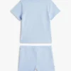 Set tricou și pantaloni scurți cu logo steag pentru bebeluși Set tricou și pantaloni scurți cu logo steag pentru bebeluși