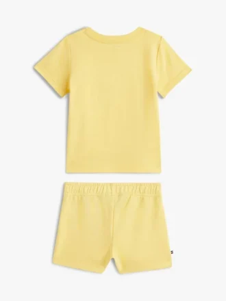 Set tricou și pantaloni scurți cu logo steag pentru bebeluși