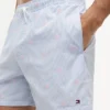 Slip de baie cu monogramă și dungi de 5″ Slip de baie cu monogramă și dungi de 5″