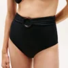Slip de bikini cu talie înaltă și inel O pentru partea de jos