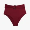 Slip de bikini cu talie înaltă și inel O pentru partea de jos