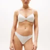 Sutien push-up fără sârmă cu logo repetat