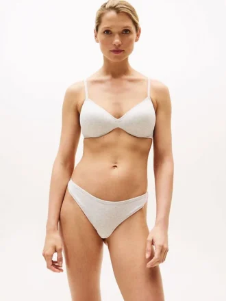 Sutien push-up fără sârmă cu logo repetat