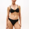 Sutien push-up fără sârmă cu logo repetat