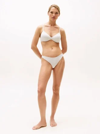 Sutien push-up fără sârmă cu logo repetat