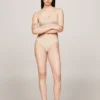 Sutien triunghiular din tricot cu logo, fără căptușeală