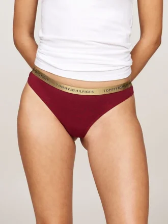 Tanga cu logo pe talie, pachet de 5