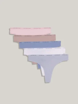 Tanga cu logo Tommy, pachet de 5