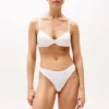 Tanga din bumbac elastic cu logo repetat Tanga din bumbac elastic cu logo repetat
