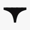 Tanga din bumbac elastic cu logo repetat
